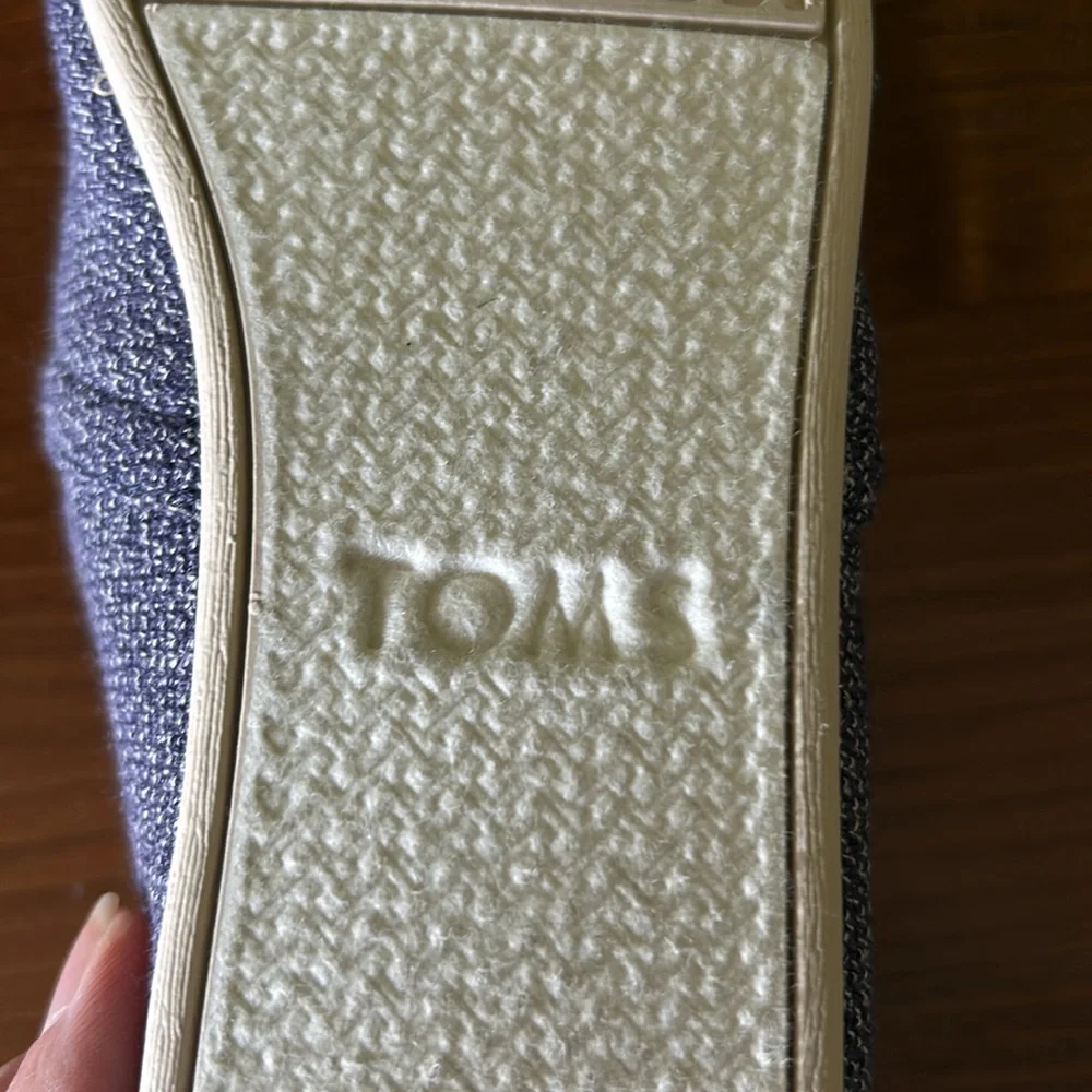 Ladies Toms Navy Classic Shoes - Picture 10 of 13